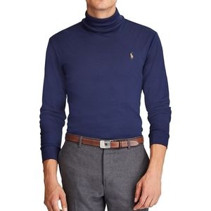 Men's White Polo Turtleneck XXL